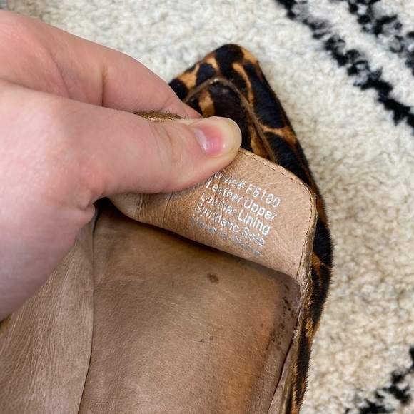 Madewell Lou Animal Print Calf Hair Loafers size 6 - Picture 8 of 8